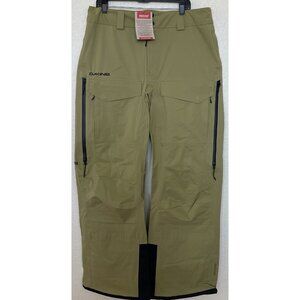 Dakine Ski Snow Pants Men's Size Large‎ Sender Stretch 3L Snowboard Recco Green